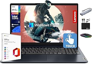 Sponsored Ad - IdeaPad Laptop Computer 2025, 15.6" FHD Touchscreen, 10-Core Intel i5, Intel Iris Xe Graphics, 40GB RAM, 1.5TB Storage (1TB SSD + 500GB Ext), MarxsolAccessory, Win 11 Pro, Lifetime Offi