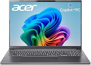 Sponsored Ad - Aspire 16 AI Copilot+ PC | 16" WUXGA 120Hz 100% sRGB Display | Snapdragon X X1-26-100 | NPU: 45 Tops - GPU: Up to 1.7 TFLOPs | 16GB LPDDR5X | 512GB PCIe Gen 4 SSD | Wi-Fi 7 | A16-11M-X0