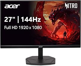 Nitro 27” Gaming Monitor | Full HD 1920 x 1080 | IPS | ZeroFrame | AMD FreeSync | 144Hz Refresh Rate | 1ms (VRB) | sRGB 99% | 1 x Display Port 1.2 and 1 x HDMI 1.4 | KG271 P6bip