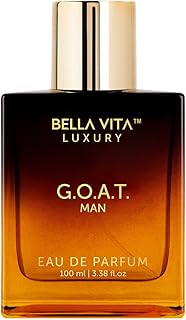 Sponsored Ad - BellaVita Luxury G.O.A.T. Men's Eau De Parfum (3.4 fl.oz) | Natural Refreshing Notes of Bergamot, Lavender, Vetiver & Patchouli Oriental | Fresh Perfume for Men | Long-Lasting Perfume f