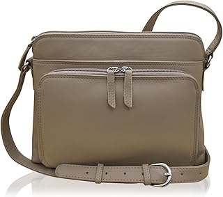 Sponsored Ad - Genuine Leather Crossbody Bags for Women - Premium RFID Blocking Shoulder Bag Organizer with Adjustable Strap