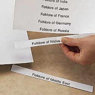 Laser Insert, 1-1/4x3 in., Letter, PK50