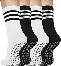 Sponsored Ad - Mairbear Cute Pilates Socks with Grips for Women Non Slip Grippy Yoga Socks for Barre Hospital Ballet Dance Workout