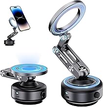 Sponsored Ad - Nixie Vacuum Magnetic Car Phone Mount,Nixie N’Go Pro 360 Adjustable Suction Cup Phone Mount,Official Foldable Smart Double-Sided Magnetic Phone Holder Hands-Free for Smooth Surface