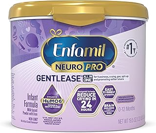 NeuroPro Gentlease Baby Formula, Brain and Immune Support with DHA, Clinically Proven to Reduce Fusiness, Crying, Gas and Spit-up in 24 Hours, Non-GMO, 19.5 Oz