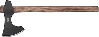 Sponsored Ad - CRKT Berserker Axe: Two Handed Outdoor Axe, Forged 1055 Carbon Steel Blade, Hickory Handle 2736