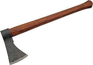 SZCO Supplies 18” Hand Forged Wood Handled Carbon Steel Slavic Style Chopping Axe, Brown (242601)