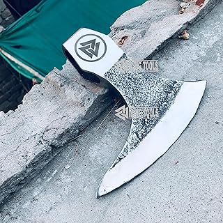 Viking Tools-Viking Bearded Axe - Hand Forged Viking Axe Head Custom Forged high Carbon Steel hatchets Multi Purpose Adult Size Axe Head