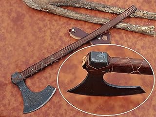 Sponsored Ad - | Exquisite Handmade Viking Axe - Ideal for Collectors & Enthusiasts | Authentic, Artisan-Crafted | Medieval Styled Axe with Durable and Robust High Carbon Steel (GC-AX09)