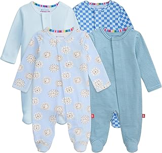 Magnetic Me Cloudstretch 4-Pack Bundle | Magnetic Baby Footie Pajamas