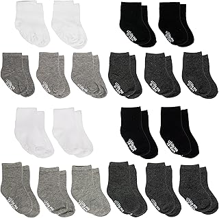 Little Me 20-Pack Newborn Baby Infant & Toddler Unisex Socks, For Baby Girl or Boy, 0-12 & 12-24 Months, Assorted Size Pack