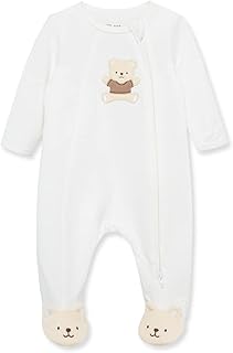Little Me Clothes for Baby Gender Neutral 100% Cotton Scratch-Free Tag Footed One-Piece Romper Sleeper, Preemie to 9 Months