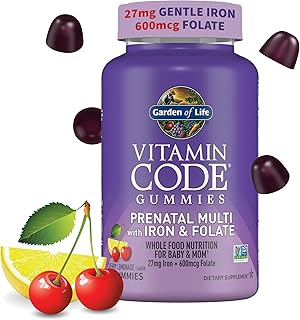 Sponsored Ad - Essential Prenatal Gummy Vitamins for Women with Iron: Folate, Biotin, D3 & B12 + Probiotics for Digestion, Vitamin Code Multivitamin, Non-GMO, Gluten-Free, 90 Cherry Lemonade Gummies, 