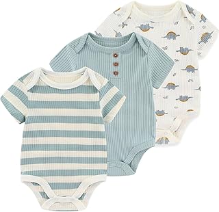 Baby Bodysuit Boy Girl Clothes Soft Newborn Infant Outfit Short Sleeve Romper