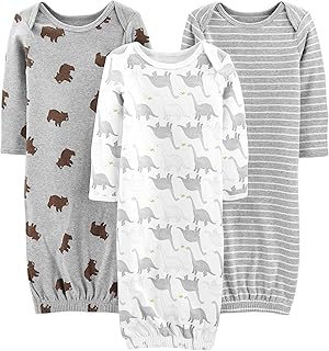 unisex-baby 3-pack Neutral Cotton Sleeper Gown