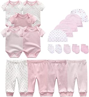 Unisex Baby Layette Essentials Giftset Clothing Set 19-Piece For Newborn Baby