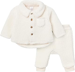 Baby Microplush Shacket and Pant Set