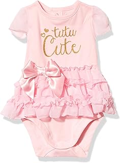 baby-girls Bodysuit With Tutu SkirtCasual Dress