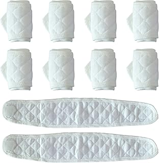 Topwon 10 Pcs Baby Belly Band Newborn Belly Binder Infant Umbilical Cord Band Belly Button Warp Registry Must Haves Gift Cotton