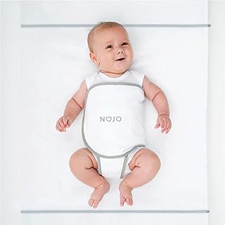NoJo Safe Sleep Swaddle Blanket for Crib Safety for Newborns and Infants – Safe, Anti-Rollover Blanket, White