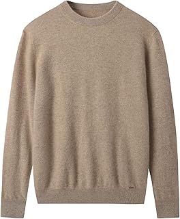 Sponsored Ad - Men's Crewneck Cashmere Sweater Solid Color Knit