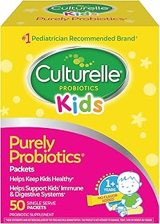 Sponsored Ad - Kids Daily Probiotic Packets for Kids, (Ages 3+) - 50 Count – From the #1 Pediatrician-Recommended Brand – Flavorless Daily Probiotics for Digestive Health & Immune Support