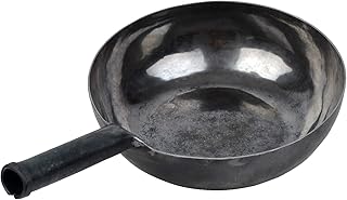 Sponsored Ad - 臻三环 ZhenSanHuan Chinese HandHammered Iron Woks and Stir Fry Pans, Non-stick, No Coating, Induction Suitable, 章丘铁锅，舌尖上的中国，A bite of China (28CM)