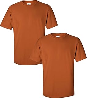 Men's Ultra Cotton T+Shirt, Style G2000, 2+Pack 2XL+TexasOrange