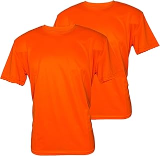 Sponsored Ad - 2-Pack High Visibility Construction Safety Work T Shirts Short Sleeve Fast Dry