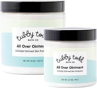 Sponsored Ad - TUBBY TODD All Over Ointment - Baby Eczema Cream, Everyday Multi-Purpose Sensitive, Dry, Irritation Baby Skin Relief Cream, Steroid & Gluten Free, Fragrance Free, 3.5 oz & 8oz, 2 Pack