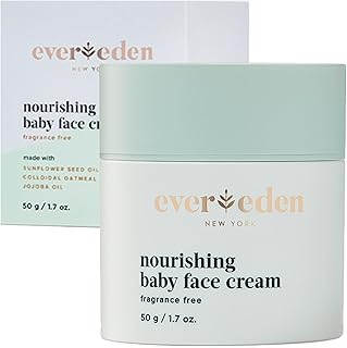 Evereden Nourishing Baby Face Cream 1.7 oz. | Non-Toxic and Fragrance-Free Face Lotion | Rich, Non-Greasy Baby Moisturizing Cream | Face Moisturizer with Clean Ingredients