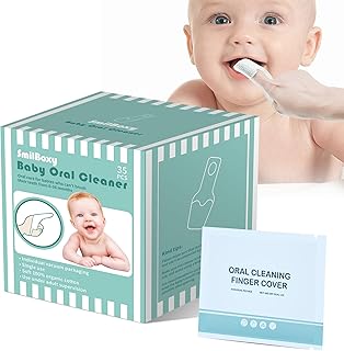 35PCS Finger Cots Baby Mouth Cleaner, Newborn Brushes Teeth With Fingers For 0-36 Months Toddler Care, Cleans Teeth, Wipes Tongue Surface