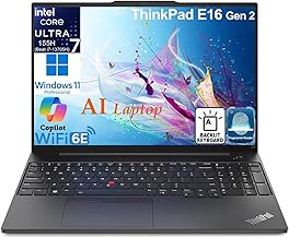 ThinkPad E16 Gen 3 Business Laptop Computer, Intel 16-Core Ultra 7 255H (Beat i9-13900H), 64GB DDR5 RAM, 2TB PCIe SSD, 16" FHD+, WiFi 6E, Bluetooth 5.3, Webcam, Numeric Keypad, Windows 11 Pro