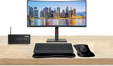 Sponsored Ad - ThinkStation P3 SFF i7, 64GB RAM, 1TB SSD, Windows 11 Pro, RTX A2000 12GB Bundled with ThinkVision T34w 34” Curved 2K UWQHD, MK650 Wireless Keyboard & Mouse, Gel Mouse & Wrist Pad
