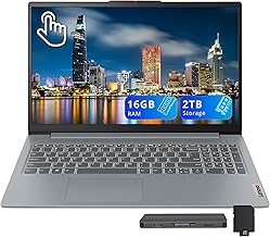 Sponsored Ad - IdeaPad Slim 3 15.6" FHD Touchscreen Laptop, AMD Ryzen 7 5825U, 16GB RAM, 2TB Storage(1TB SSD+1TB Docking Station Set), AMD Radeon Graphics, Numeric Keypad, Copilot, Wi-Fi 6, Win 11, Gr