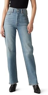 Womens Ribcage Straight Full Length Jeans