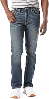 Gold Women's Modern Straight Jeans Mid-Rise Stretch Denim (Available in Plus Size)