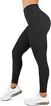 Sponsored Ad - High Waisted Leggings for Women - No Front Seam Tummy Control Yoga Pants for Workout Running No See Through
