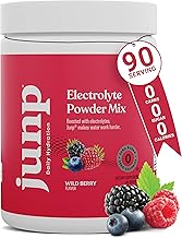 JUNP Electrolytes Powder No Sugar No Carbs, Wild Berry Fruit Flavor Keto Electrolyte Drink Mix - Potassium & Salt Hydration Powder Electrolytes, Zero Calorie Sugar Free Electrolyte Powder, 90 Servings