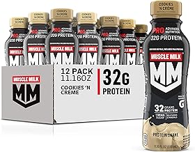 Sponsored Ad - Muscle Milk Pro Series Shake, Cookies 'n Creme, 11.16 Fl Oz Bottles (Pack of 12)