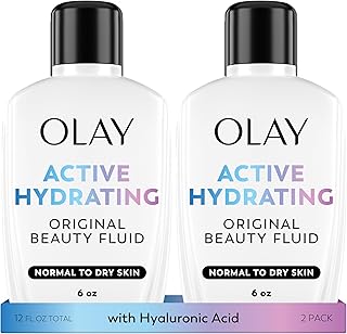 Face Moisturizer, Active Hydrating Beauty Moisturizing Lotion, 6 fl oz (Pack of 2)