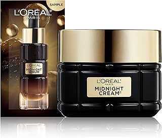 Age Perfect Anti-Aging Midnight Cream, Face Moisturizer to Reduce Wrinkles and Firm Skin, 1.7oz + Serum Sample