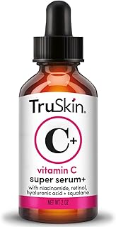 Vitamin C Super Serum - Niacinamide, Retinol, Hyaluronic & Salicylic Acid - All-in-One Anti Aging Serum for Face – Improve Appearance of Dark Spots, Firmness for Brighter Looking Skin, 2 Fl Oz