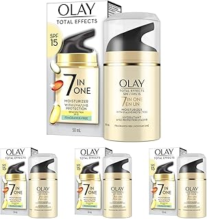 Total Effects, 7 in 1, Fragrance Free, 1.7 oz (Pack of 4)