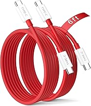 Sponsored Ad - 2 Pack USB C Cable for OnePlus 13 13R 12 for SuperVOOC WARP Charge 65W 6.6ft USBC Cord 45W Super Fast PD Charging Dash Charge Data Type C Wire for iPhone 16 15 iPad Galaxy S25 Travel Sc