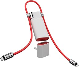 3 in 1 Power Bank PD 40W Fast Charging 10000mAh Portable Charger with Red Cable SUPERVOOC 55W 36Wh Battery Pack for iPhone 16/ OnePlus 12/11/Open/Nord Series