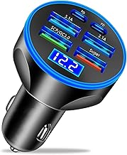 Sponsored Ad - Super Fast Charge USB C Car Phone Charger Adapter 6 in 1 with Voltage Display 250W Multi Port Cigarette Lighter USB Charge for iPhone 16 15 14 13 12 11 Samsung Galaxy Huawei Oneplus Opp