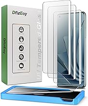 UV Screen Protector for OnePlus 10 Pro - 3 Pack, Tempered Glass [9H Scratch Resistant], Sensitive Touch, Fingerprint-ID Compatible, [Easy to Install] With Alignment Frame