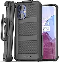 Falcon Armor for OnePlus Nord N20 5G Case Belt Clip - Full Body Protective Phone Case with Holster (Black)