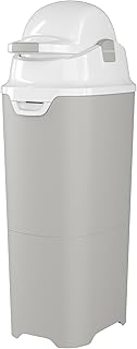 Sponsored Ad - Tall Diaper Pail with Airtight Lid - Durable & Odorless Diaper Disposal, Large Capacity, Holds up to 60 Newborn Diapers, Refill with Any Bags, Gray (9612057)
